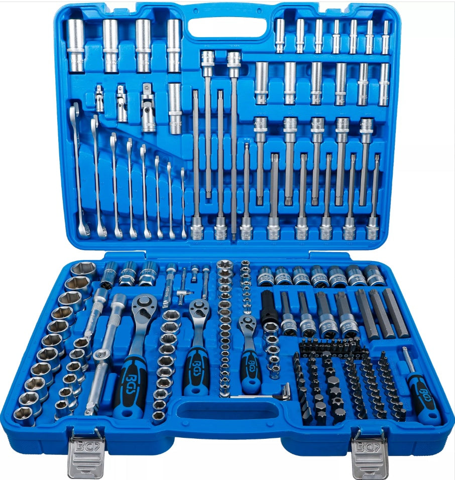 SOCKET SET HEXAGON | 6.3 MM (1/4") / 10 MM (3/8") / 12.5 MM (1/2") DRIVE | 214 PCS. (2259)
