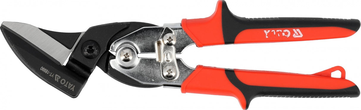 UNIVERSAL SHEET METAL SNIPS | FOR SHORT, STRAIGHT, AND CURVED CUTS | 270 MM (YT-18990)