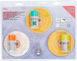 POLISH SET FOR HARD METALS | 7 PCS. (3991)
