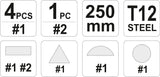 STEEL FILE SET 5PCS (YT-6238)