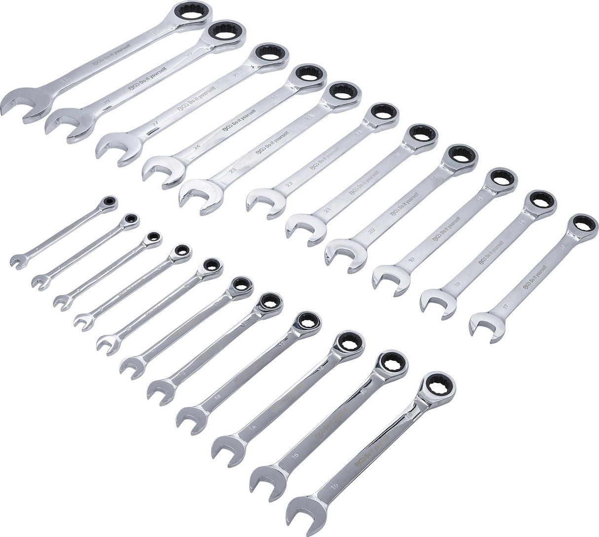 RATCHET COMBINATION WRENCH SET | 6 - 32 MM | 22 PCS. (30009)