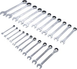 RATCHET COMBINATION WRENCH SET | 6 - 32 MM | 22 PCS. (30009)