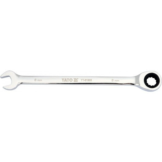 COMBINATION RATCHET WRENCH, 8MM (YT-01908)