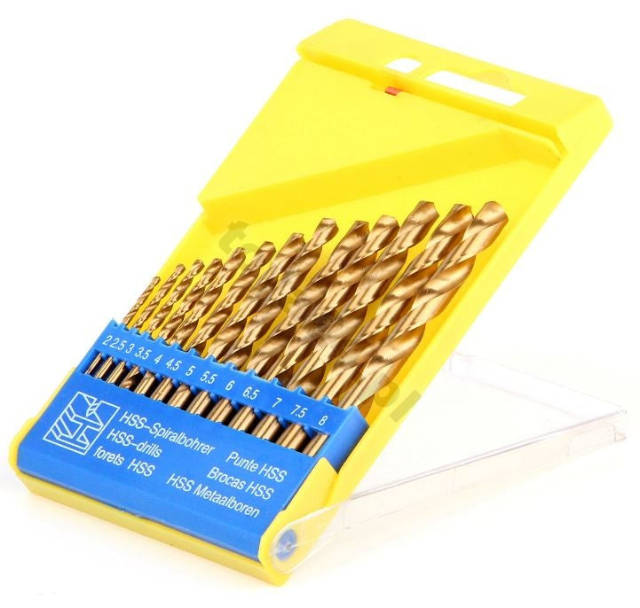 TWIST DRILL SET TYTAN 2-8MM / 13PCS (22310)
