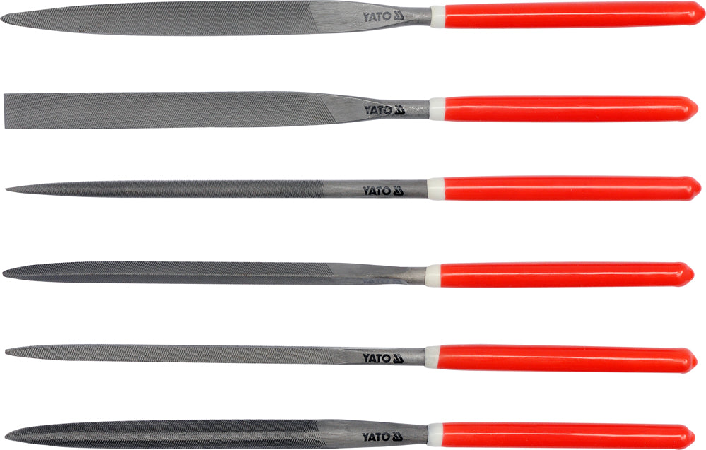 NEEDLE FILE SET 6PCS 5X180X85MM (YT-6162)