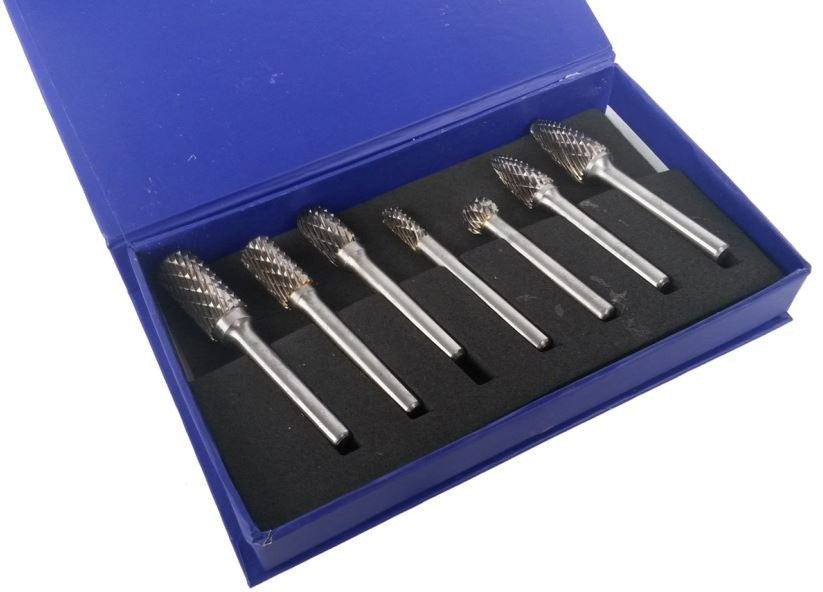 TUNGSTEN CARBIDE DIAMOND BURR SET | 6 MM | 7 PCS. (SK8697)