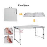 FOLDABLE TABLE / COUNTER | ALUMINUM | ADJUSTABLE HEIGHT (LC01)
