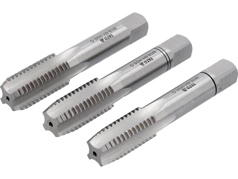 HAND TAP M18 / 3PCS HSS M2 (YT-2942)
