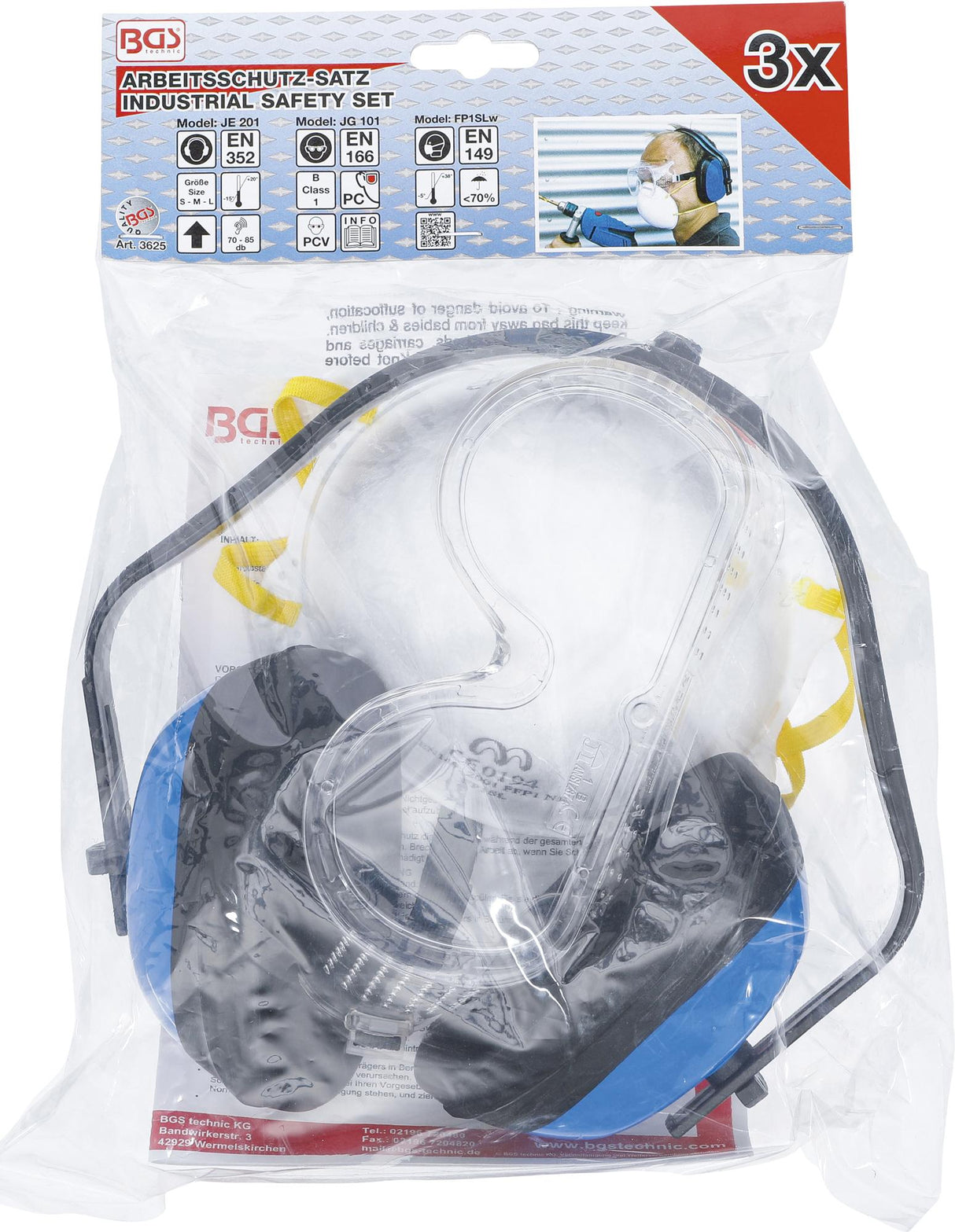 INDUSTRIAL SAFETY SET | 3 PCS. (3625)