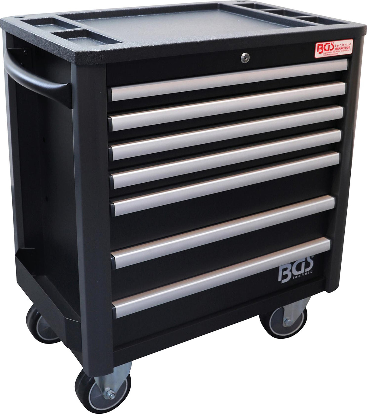 WORKSHOP TROLLEY | 7 DRAWERS | EXTRA LOW TOTAL HEIGHT | WITH 209 TOOLS (4140)