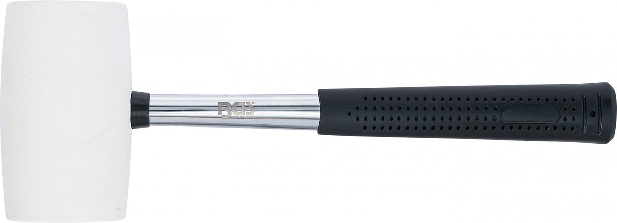 RUBBER MALLET | METAL HANDLE | WHITE HEAD | Ø 64 MM | 750 G (70141)