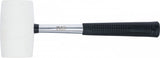 RUBBER MALLET | METAL HANDLE | WHITE HEAD | Ø 64 MM | 750 G (70141)