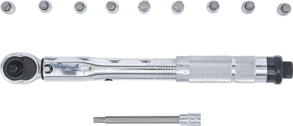 TORQUE WRENCH SET | 6.3 MM (1/4") | 2 - 24 NM | 11 PCS. (72118)