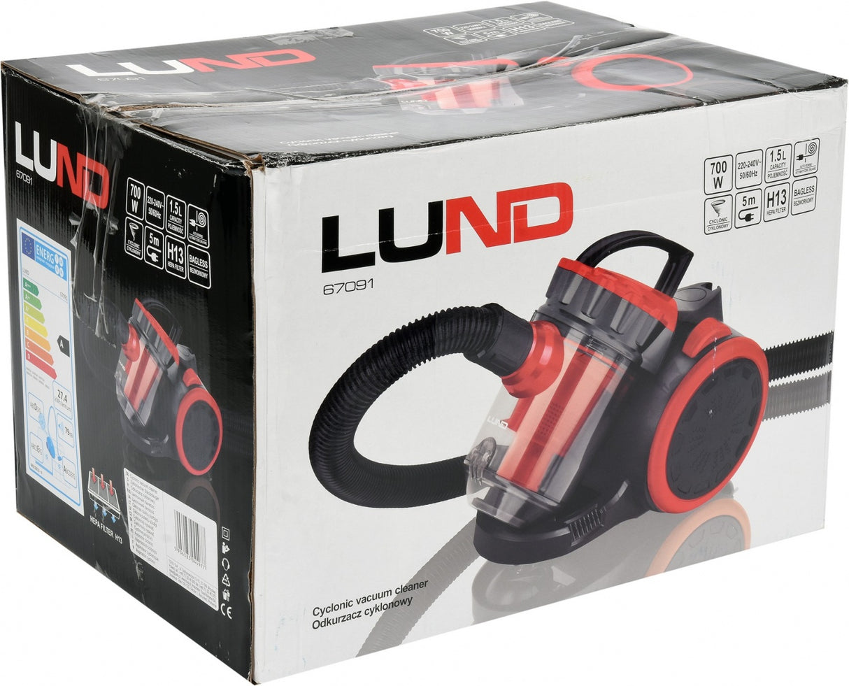 CYCL. VACUUM CLEANER 700W RED 3 BRUSHES (67091)