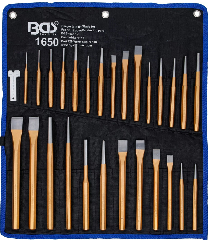 CHISEL AND PUNCH SET | 28 PCS. (1650)