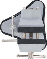 TABLE BENCH VICE | ROTATABLE | JAWS 70 MM | WITH VACUUM SUCTION BASE (71017)