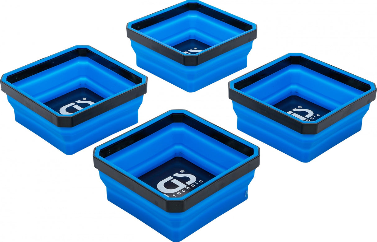 MAGNETIC SHELL SET | SILICONE | FOLDABLE | 115 X 115 X 50 MM | 4 PCS. (74502B)