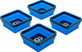 MAGNETIC SHELL SET | SILICONE | FOLDABLE | 115 X 115 X 50 MM | 4 PCS. (74502B)