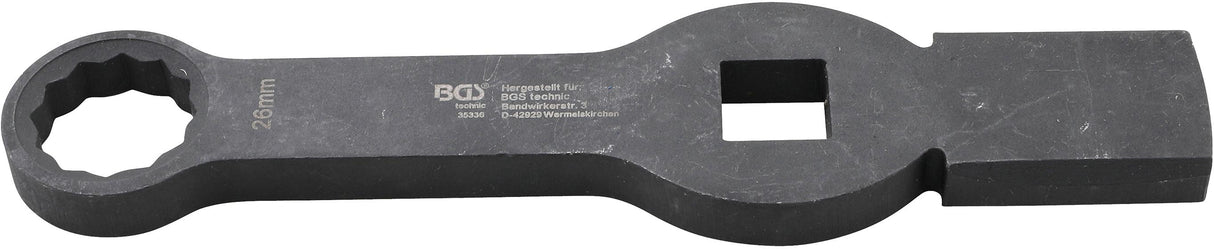 SLOGGING RING SPANNER | 12-POINT | WITH 2 STRIKING FACES | 26 MM (35336)