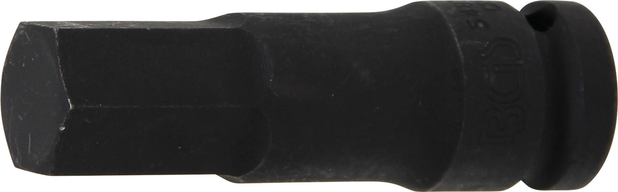 IMPACT BIT SOCKET | LENGTH 75 MM | 12.5 MM (1/2") DRIVE | INTERNAL HEXAGON 19 MM (5481-M19)