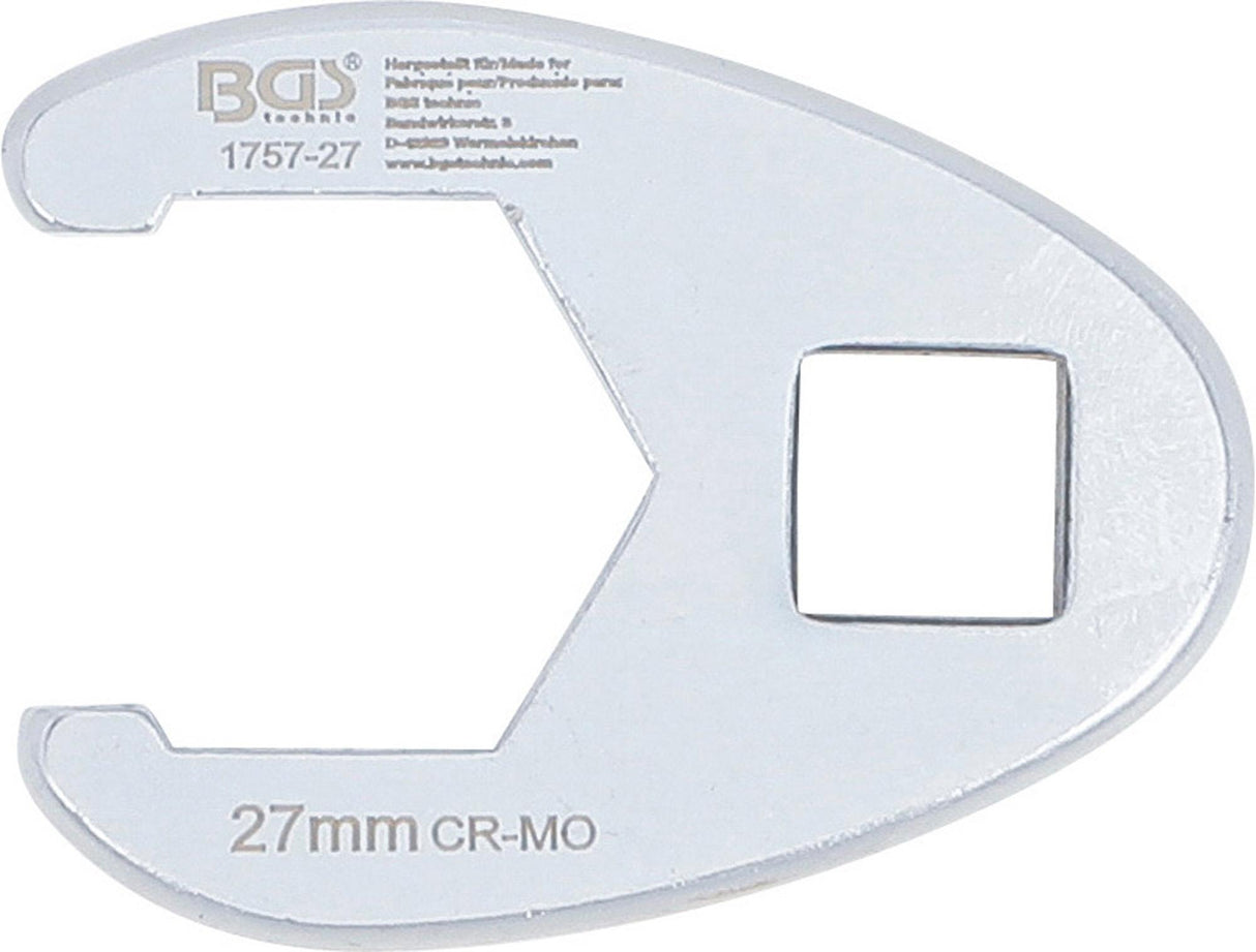 CROWFOOT SPANNER | 12.5 MM (1/2") DRIVE | 27 MM (1757-27)