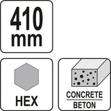 HEX SELF SHARPENING CHISEL (YT-47380)
