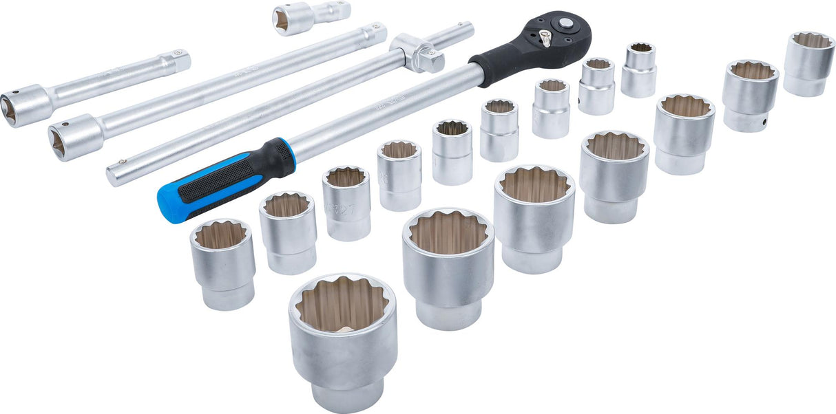 SOCKET SET 12-POINT | 20 MM (3/4") DRIVE | 21 PCS. (1223)
