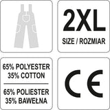 WORK BIB PANTS DAN S. 2XL (YT-80294)