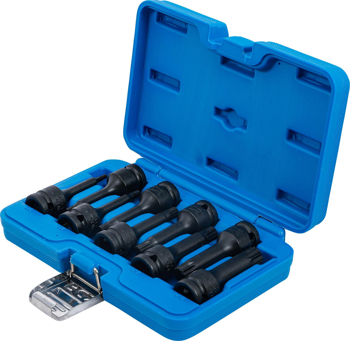IMPACT BIT SOCKET SET | 12.5 MM (1/2") DRIVE | SPLINE (FOR XZN) M4 - M16 | 9 PCS. (5482)