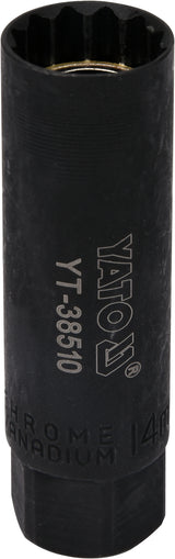 SPARK PLUG SOCKET 3/8" 14MM 12PT (YT-38510)