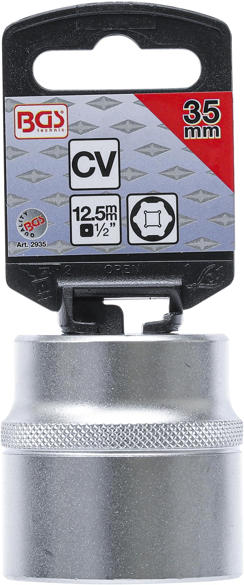SOCKET, HEXAGON | 12.5 MM (1/2") DRIVE | 35 MM (2935)