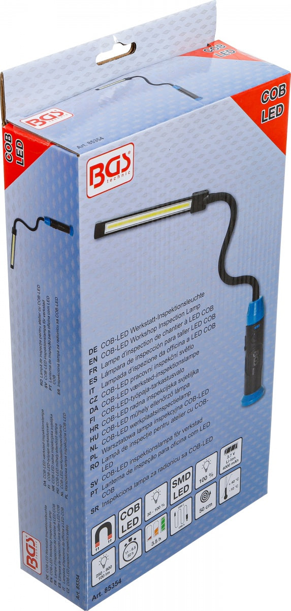 COB-LED WORKSHOP INSPECTION LAMP | WITH GOOSENECK (85354)