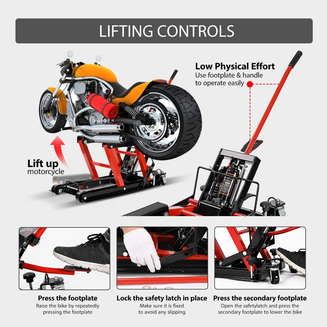 MOTORCYCLE AND ATV HYDRAULIC JACK | 1500LBS / 680 KG (SK3019)