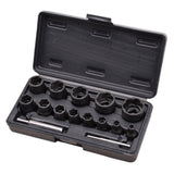 SOCKET SET FOR DAMAGED BOLTS 1/4"+1/2", 13 PCS. "STAHLBERG" (EH2408)
