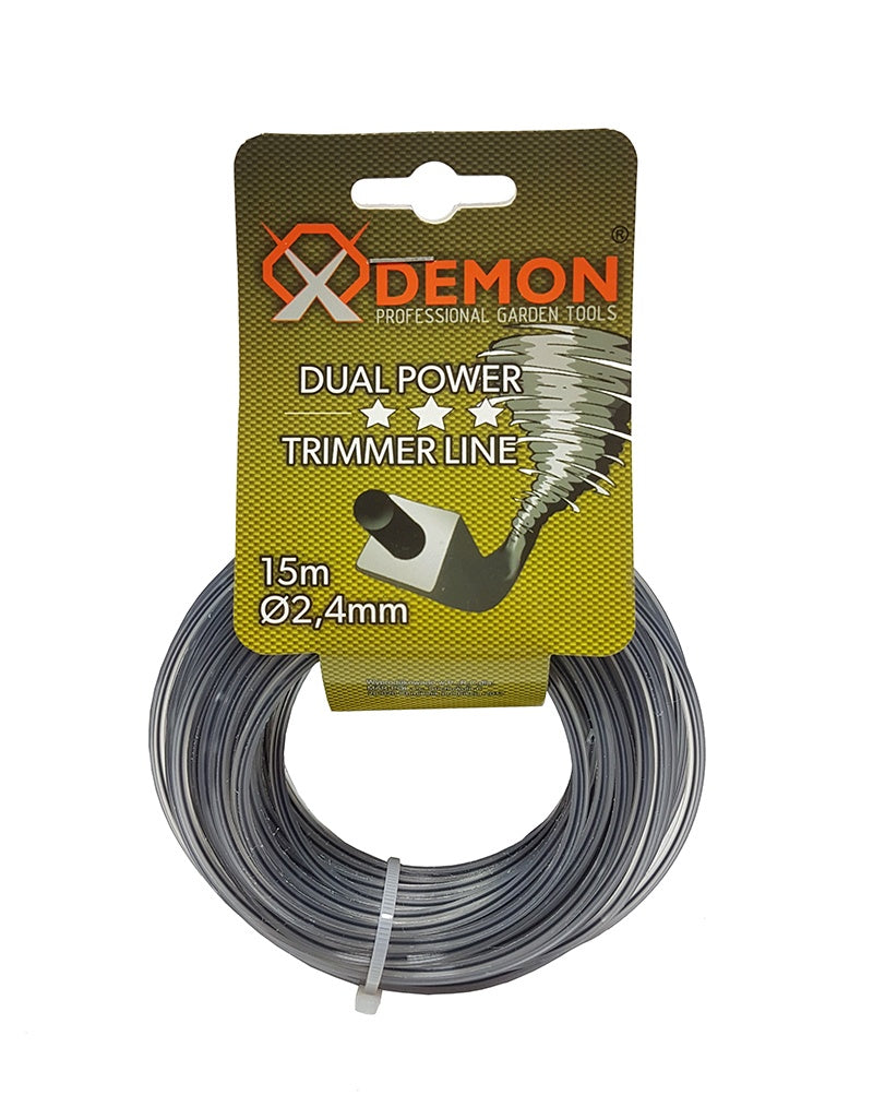 TRIMMER LINE FOR GRASS | SQUARE / REINFORCED | 2.4 MM X 15 M (M830831)