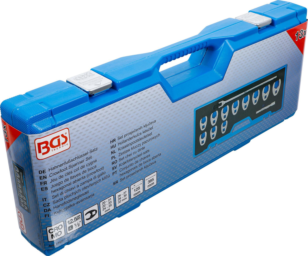 CROWFOOT SPANNER SET | 12.5 MM (1/2") DRIVE | 20 - 32 MM | 13 PCS. (1757)