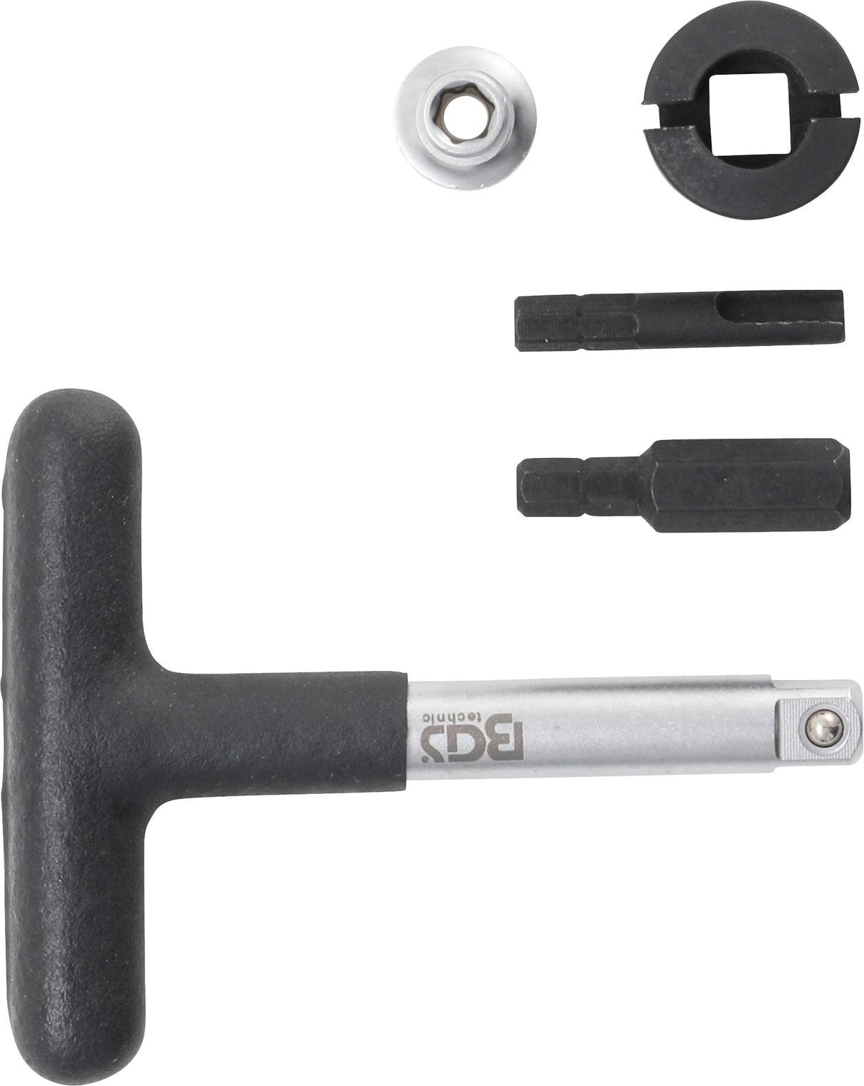 UNIVERSAL DRAIN PLUG KEY SET | FOR PLASTIC OIL DRAIN SCREWS | EXTERNAL HEXAGON 6.3 MM (1/4") DRIVE, 10 MM (3/8") | 5 PCS. (9843)