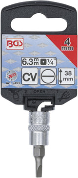 BIT SOCKET | 6.3 MM (1/4") DRIVE | SLOT SL 4 MM (2493)