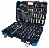 TOOL SET | RATCHETING WRENCHES | 6.3 MM (1/4") / 10 MM (3/8") / 12.5 MM (1/2") | 176 PCS. (KR121176R)