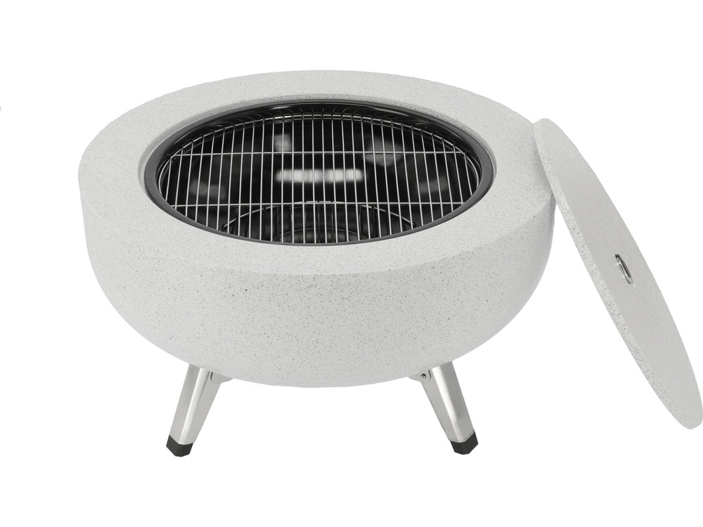 STEEL FIRE PIT 3IN1 WITH GRID 43.5CM (99718)