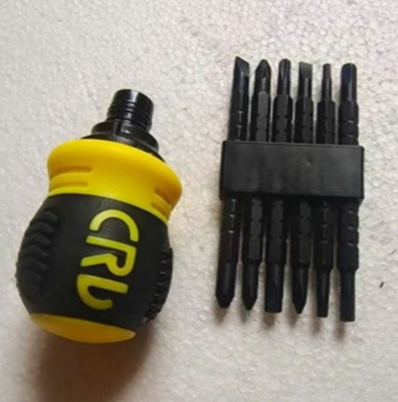 MULTIFUNCTIONAL TELESCOPIC RATCHETING SCREWDRIVER | SHORT | SET | 12 PCS. (RS12S)