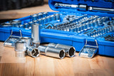 SOCKET SET HEXAGON | 6.3 MM (1/4") / 10 MM (3/8") / 12.5 MM (1/2") DRIVE | 214 PCS. (2259)