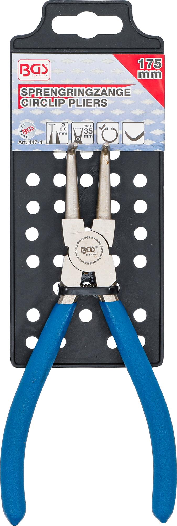 CIRCLIP PLIERS | ANGLED | FOR INSIDE CIRCLIPS | 175 MM (447-4)