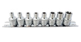 E-TYPE SOCKET SET | 10 MM (3/8") | E4 - E14 | 8 PCS. (KR384008)
