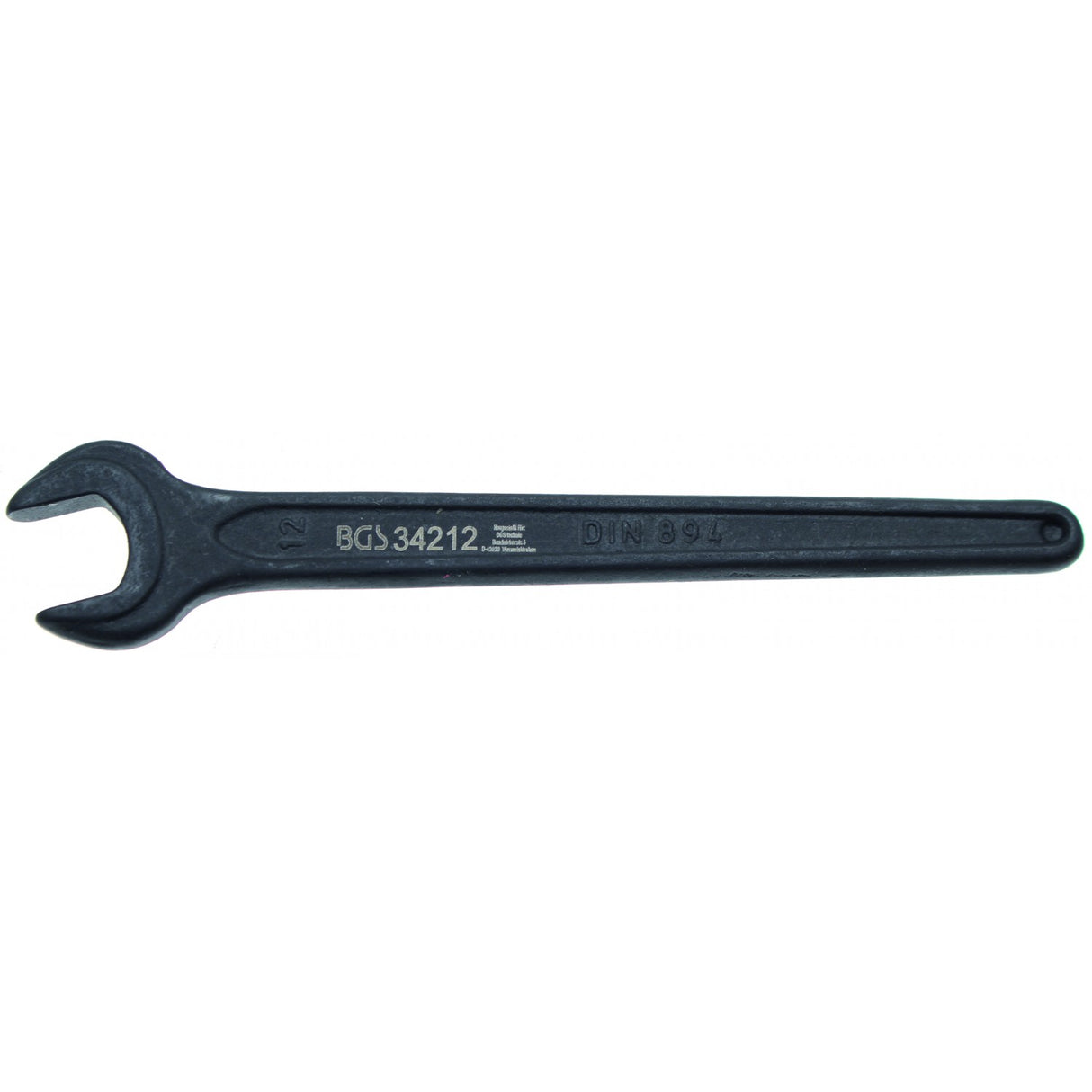 SINGLE OPEN END SPANNER | DIN 894 | 12 MM (34212)