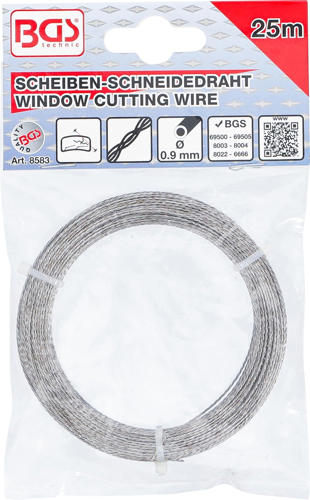 WINDOW CUTTING WIRE | KNOTTED | 25 M (8583)