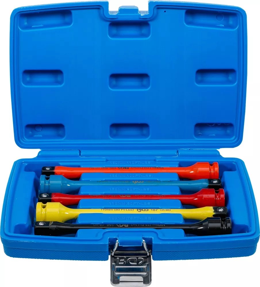 TORSION BAR SET | 12.5 MM (1/2") | 100 - 150 NM | 5 PCS. (185)