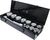 SOCKET SET | 25 MM (1") DRIVE | 36-80 MM | 15 PCS. (15111)