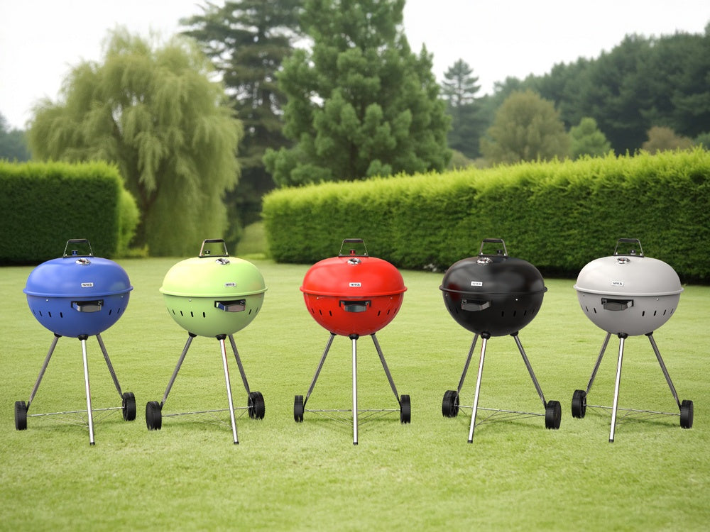 CHARCOAL BBQ, ROUNDED, 54CM GREEN (YG-20303)