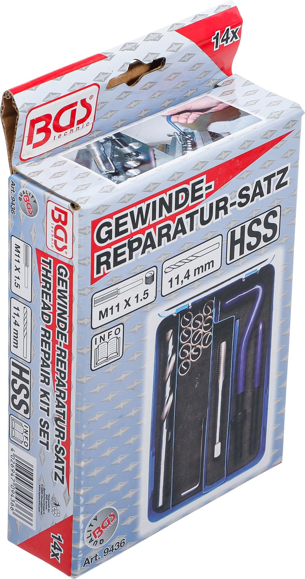 THREAD REPAIR KIT | M11 X 1.5 | 14 PCS. (9436)